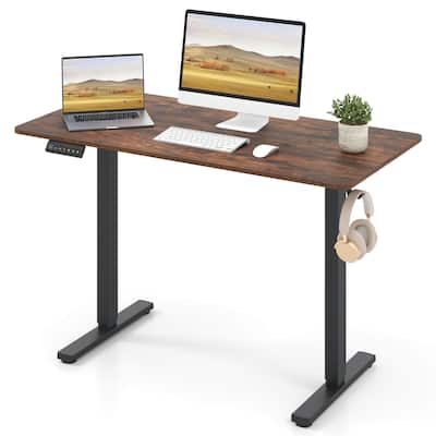 Costway 48" x 24" Sit to Stand Desk with 3 Memory Settings & - See Details