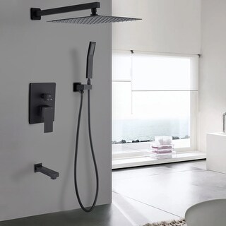 12 Inch Shower Head Kit Shower System With Tub Spout Faucet