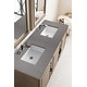 preview thumbnail 16 of 21, James Martin Vanities Portland 60" Double Vanity, Whitewashed Walnut