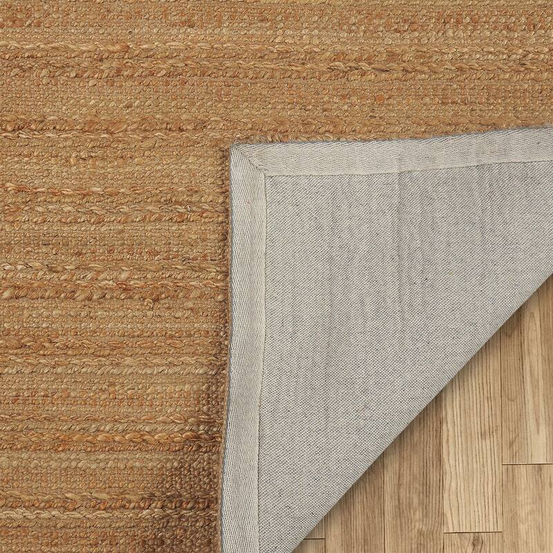 Sevita Nia Abel Farmhouse Striped Hand-Woven Jute Area Rug