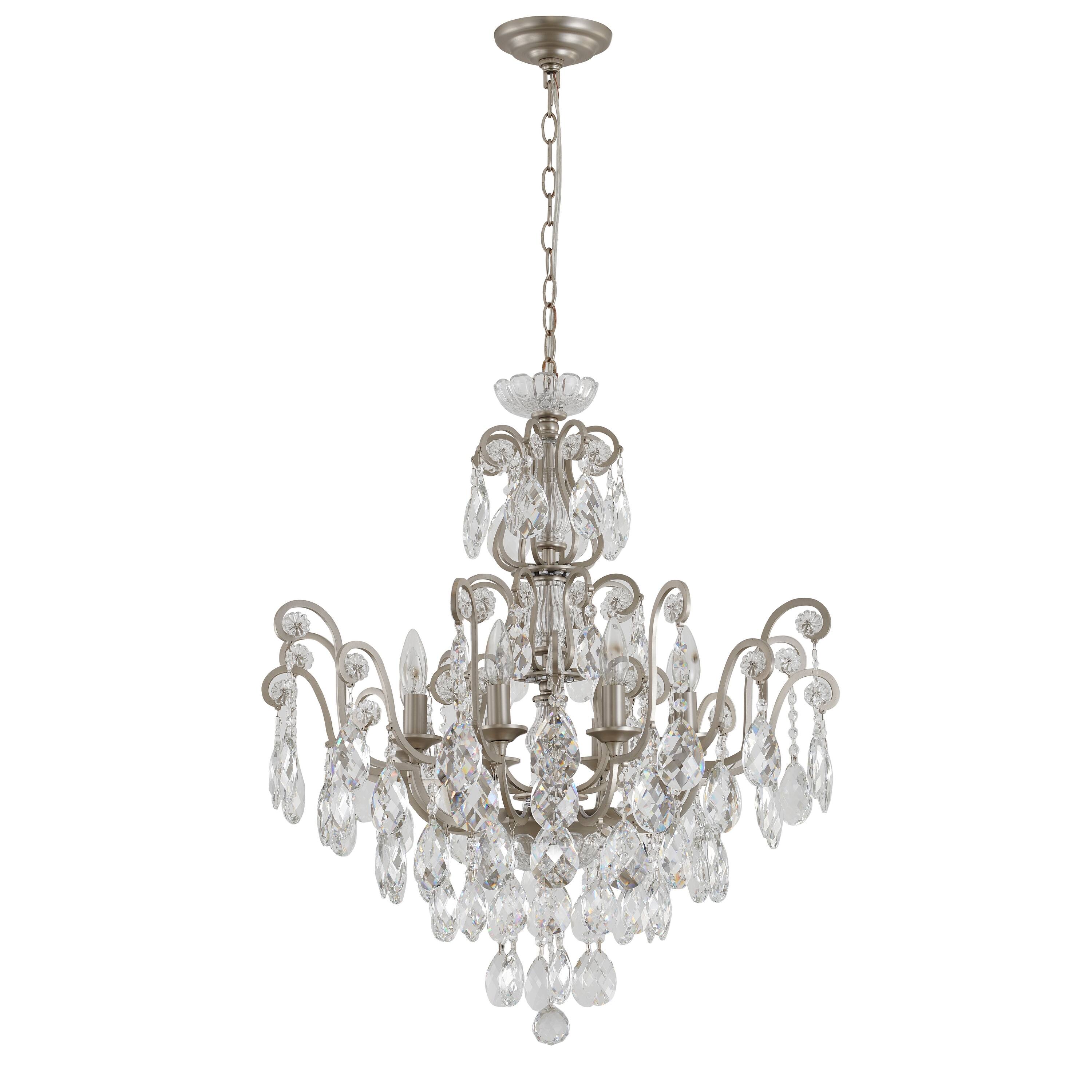8Light D26'' Pewter Frame Chandelier On Sale Bed Bath & Beyond