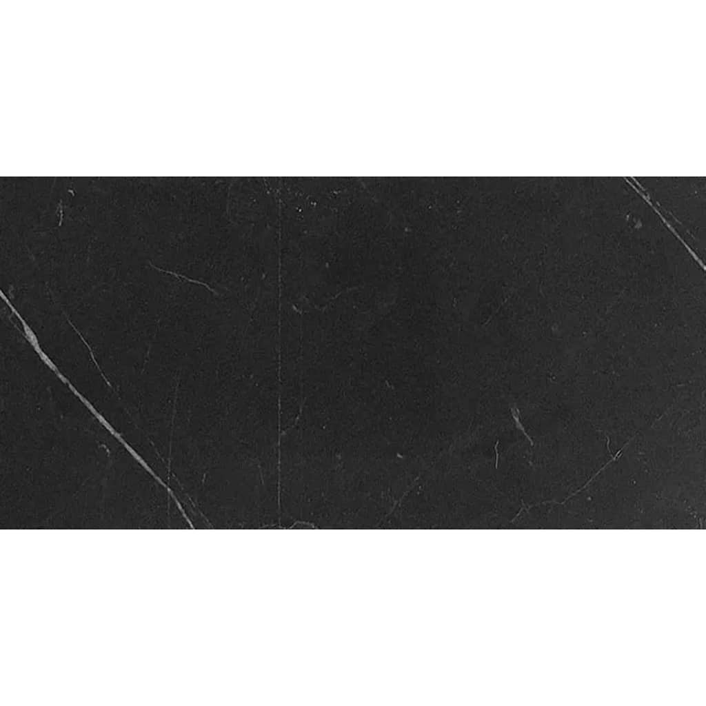 Apollo tile 12 x 24 Grandis Honed Nero White Vein Eastern Black Marble Tile (10 sq ft/case) - 5 Pack