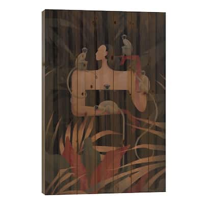 Unity V Print On Wood by Valeriya Simantovskaya - Multi-Color