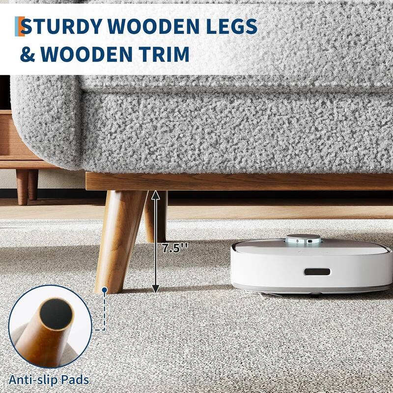 2 Seater Loveseat Sofa, with Deep Seat