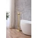 preview thumbnail 11 of 9, Elegant Lighting FAT-8002 Henry Floor Mounted Clawfoot Tub Filler with