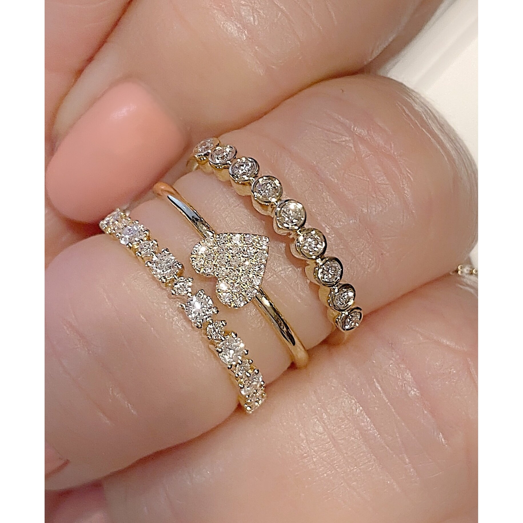 flat heart ring