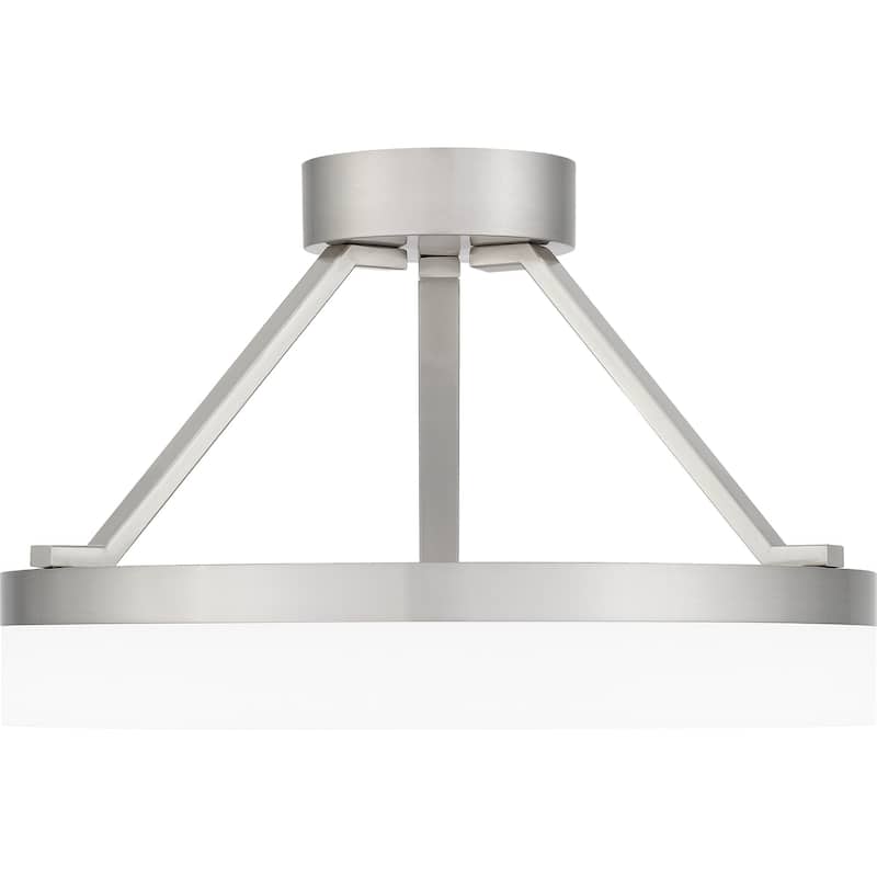 Cohen Integrated LED Brushed Nickel Semi-Flush Mount