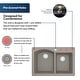 preview thumbnail 55 of 89, Karran Drop-In Quartz 33 in. 1-Hole 60/40 Double Bowl Kitchen Sink Kit