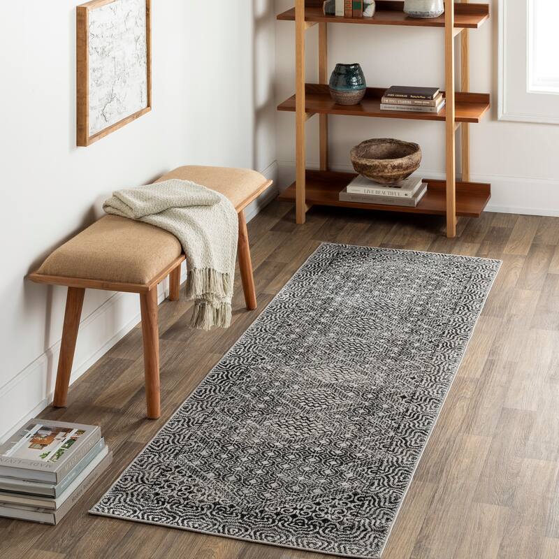 Livabliss Lavadora Global Geometric Machine Washable Boho Area Rug