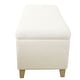 preview thumbnail 5 of 15, HomePop Sherpa Upholstered Storage Bench - Cream