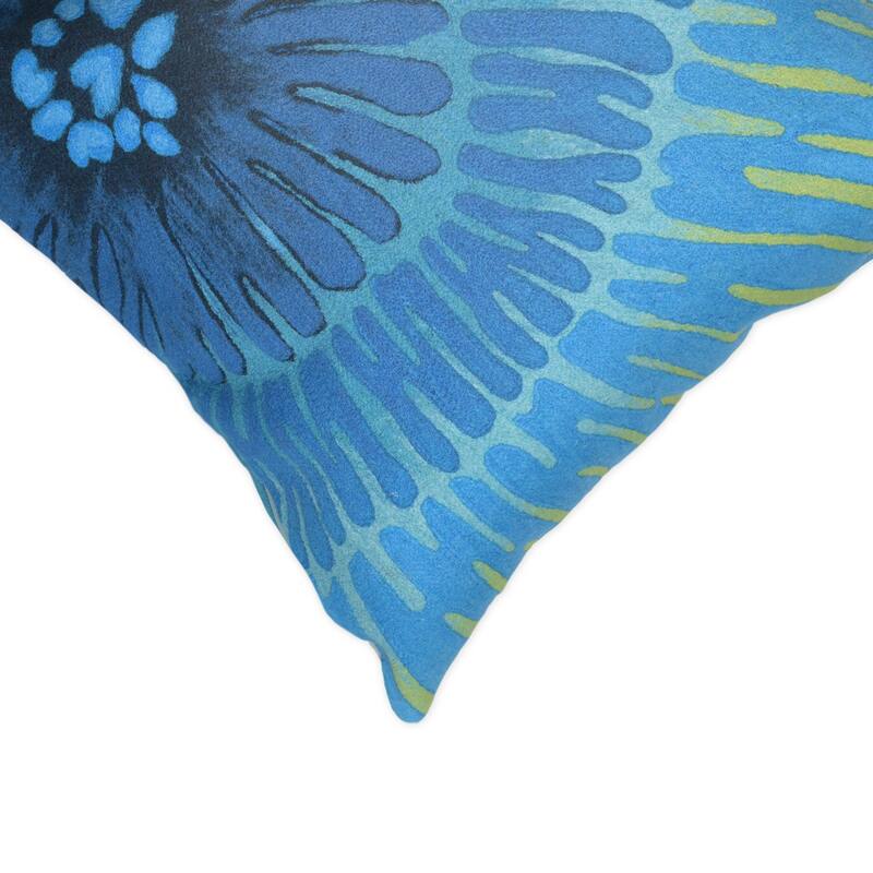 Liora Manne Visions IV Cirque Indoor/Outdoor Pillow Caribe 20" x 20"