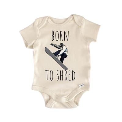 Snowboarding Snowboard Snow Sports - Baby Boy Girl Clothes Infant Bodysuit Funny Cute
