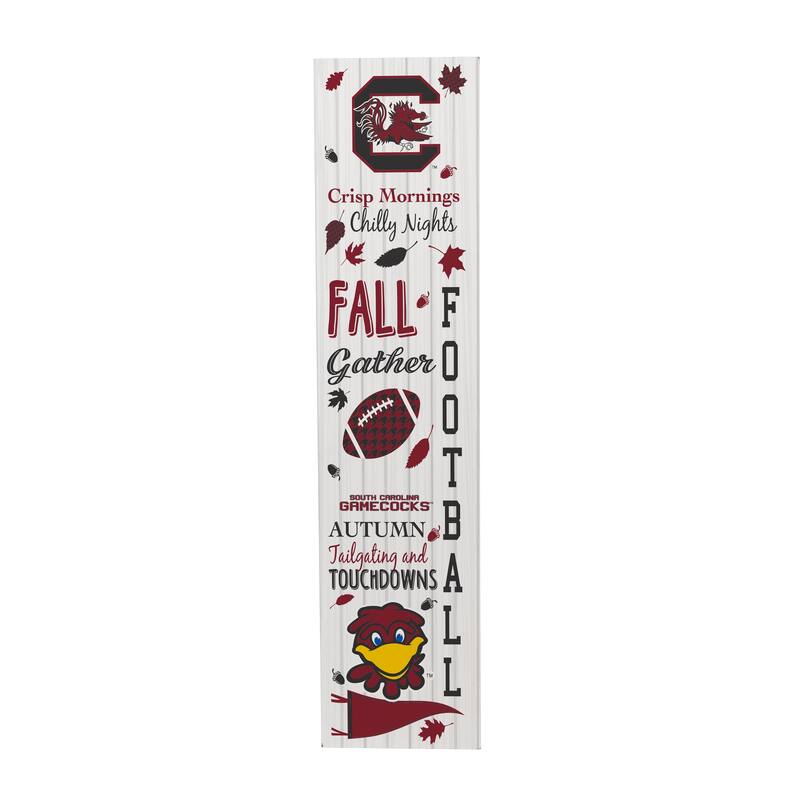 47" Double Sided Seasonal Porch Leaner, University of South Carolina - 47" x 11.25"