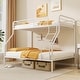 preview thumbnail 4 of 19, Space-Saving Twin Over Full Bunk Bed with Ladder, Full-Length Guardrails, Modern Design
