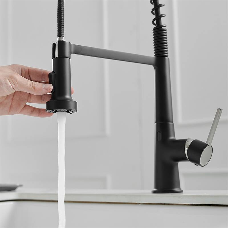 Touchless Kitchen Sink Faucets with Pull Down Sprayer Kitchen Faucet with High Arc Single Handle Motion Sensor Device