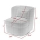 preview thumbnail 6 of 42, Upholstered Swivel Barrel Accent Chair
