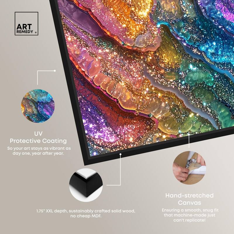 Glittering Spectrum I Canvas by Art Remedy