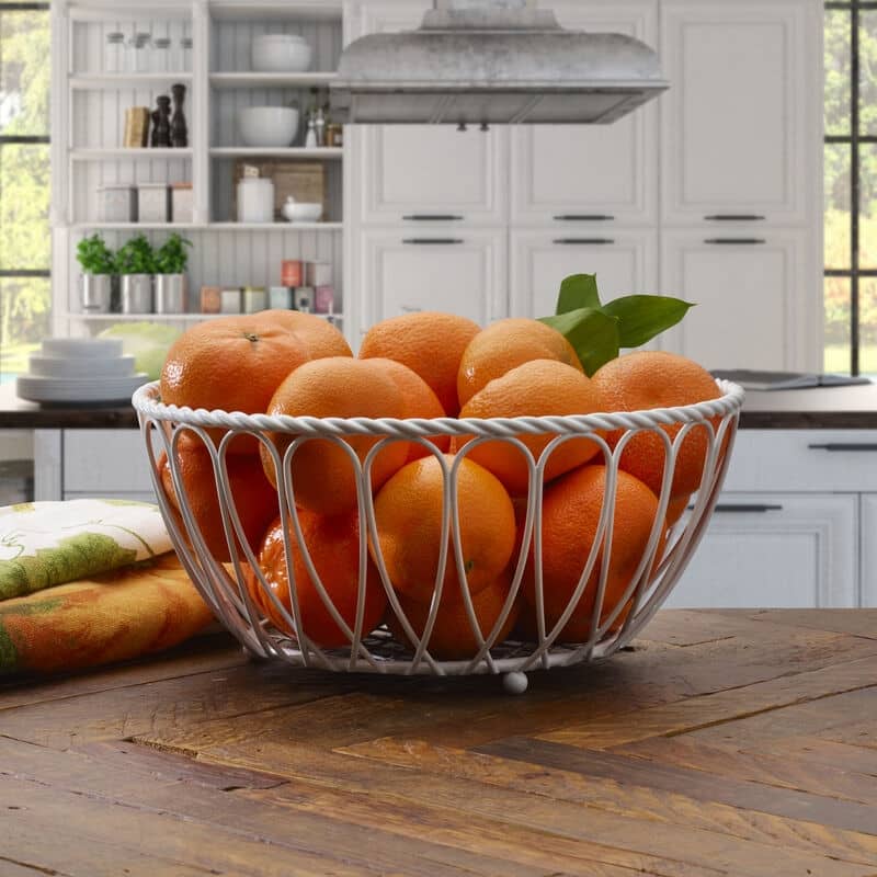 Mikasa Gourmet Basics Rope Basket, 10 Inch, White