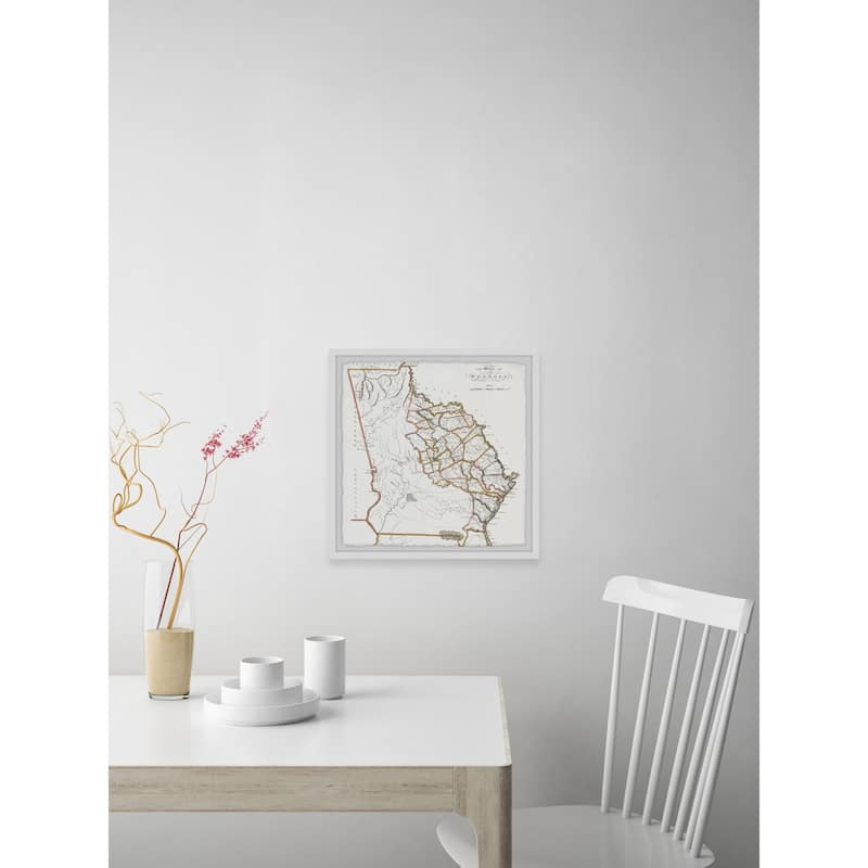 'The State of Georgia' Framed Painting Print