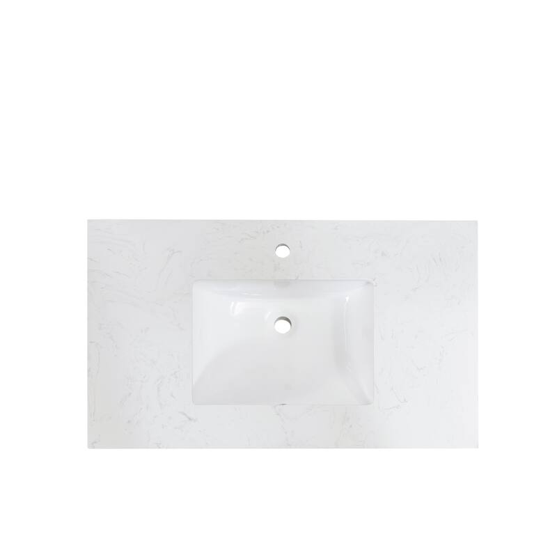 Altair Salerno Bathroom Vanity Top without Vanity - 37"