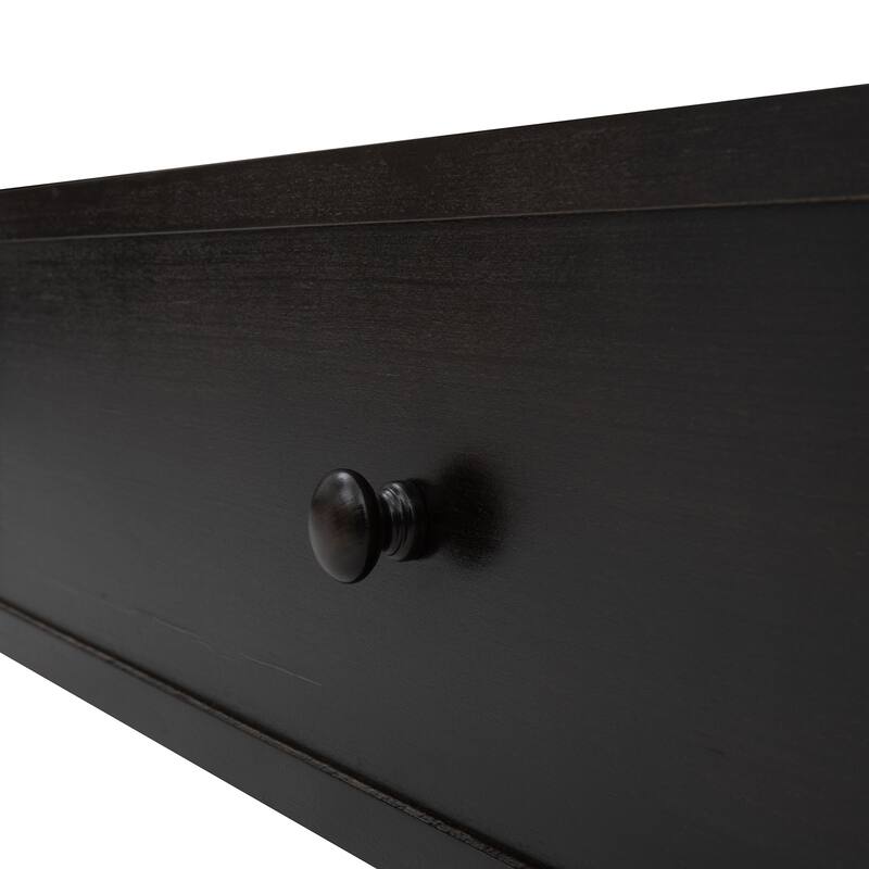 Espresso Full-over-Full Bunk Bed with Trundle & Stairway