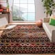 SAFAVIEH Amsterdam Bridget Moroccan Boho Rug - 11' x 15' - Black/Multi