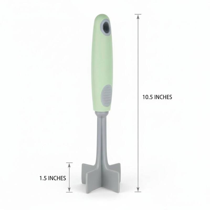 Handy Housewares 10-Inch Soft Grip Handle Meat Chopper / Food Masher
