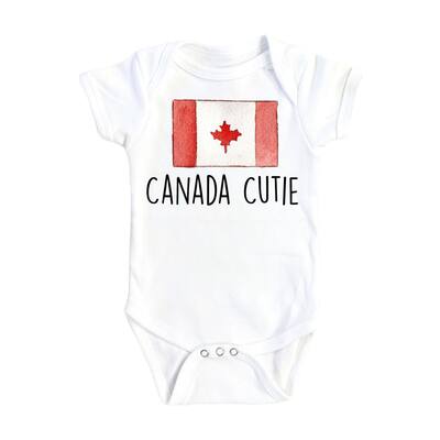 Canadian Cutie - Baby Boy Girl Clothes Infant Bodysuit Funny Cute Newborn