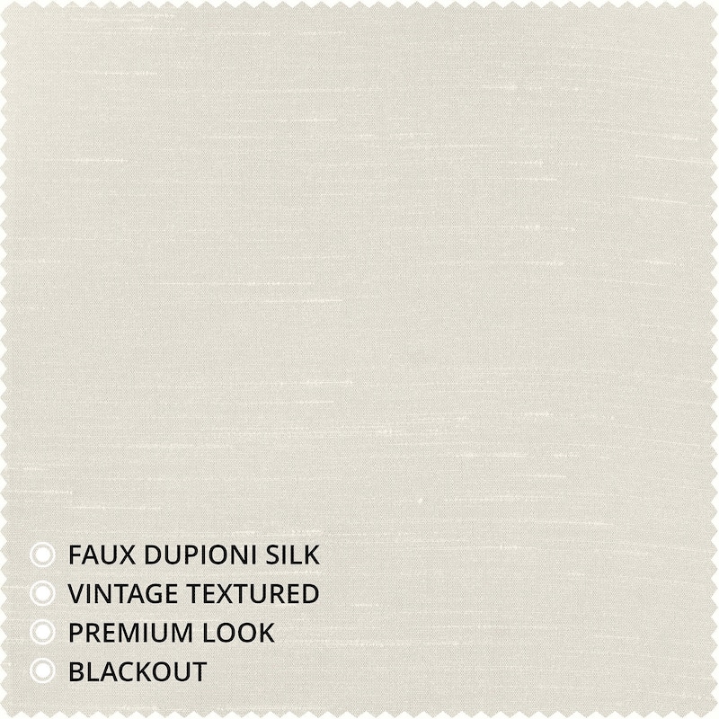 Exclusive Fabrics Textured Faux Dupioni Silk Thermal Blackout Curtains (1 Panel)