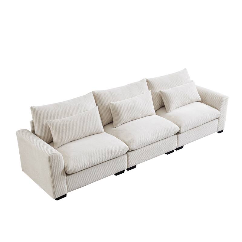 GDFStudio- Mark Corduroy Three-Seater Sofa