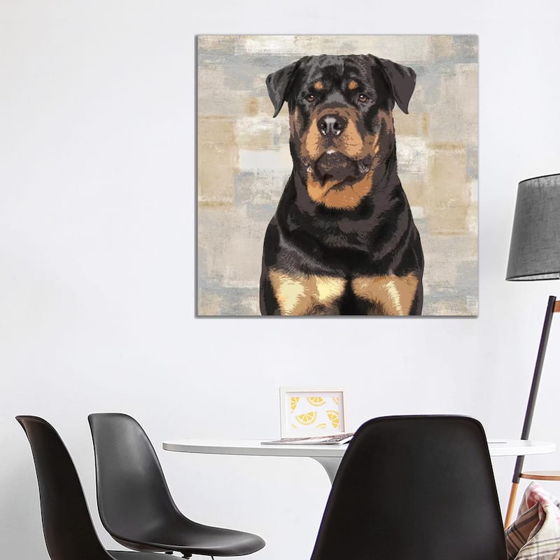 iCanvas "Rottweiler" by Keri Rodgers Canvas Print - 37x37x1.5