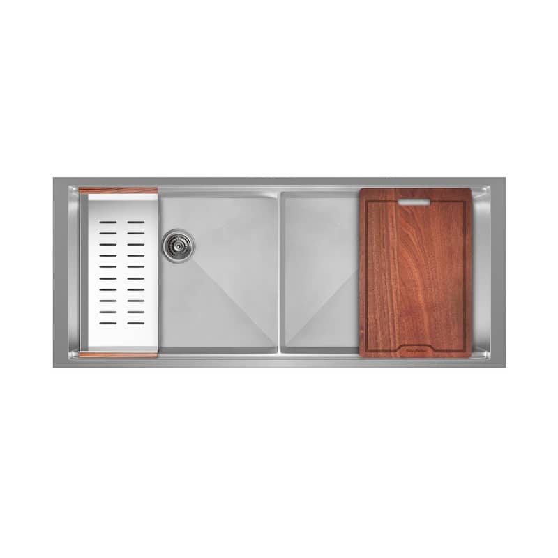 Swiss Madison Rivage 45" x 19" x 10" Undermount Kitchen Workstation