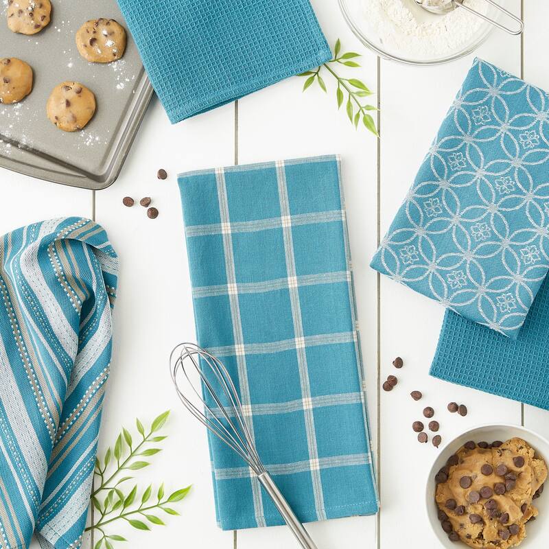 DII Assorted Kitchen Dishtowel & Dishcloths (Set of 5)