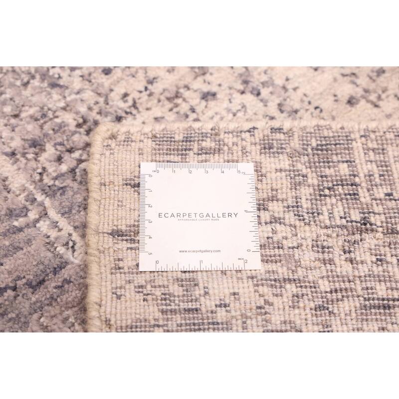 ECARPETGALLERY Hand Loomed Elysian Beige, Dark Grey Rug - 8'0 x 9'10