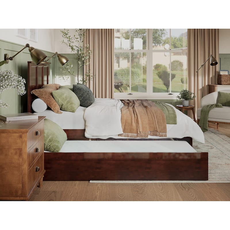 AFI Madison Platform Bed with Matching Footboard & Trundle