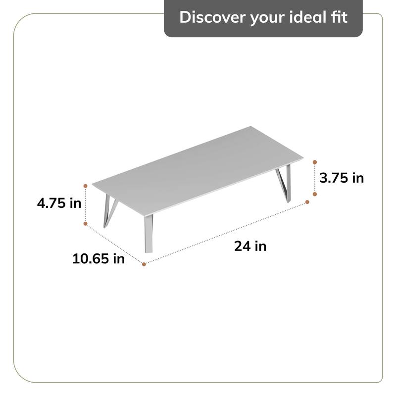 Jani Wood Monitor Stand Riser Desk - Ergonomic Design Stand, Desktop Organizer Table for Home, Office Workspace, Gaming Desk