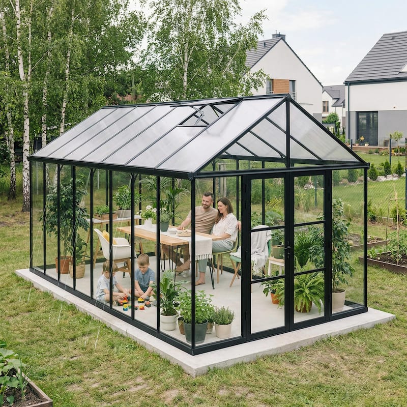 Canopia Aria 10 ft. Black / Clear Greenhouse Kit