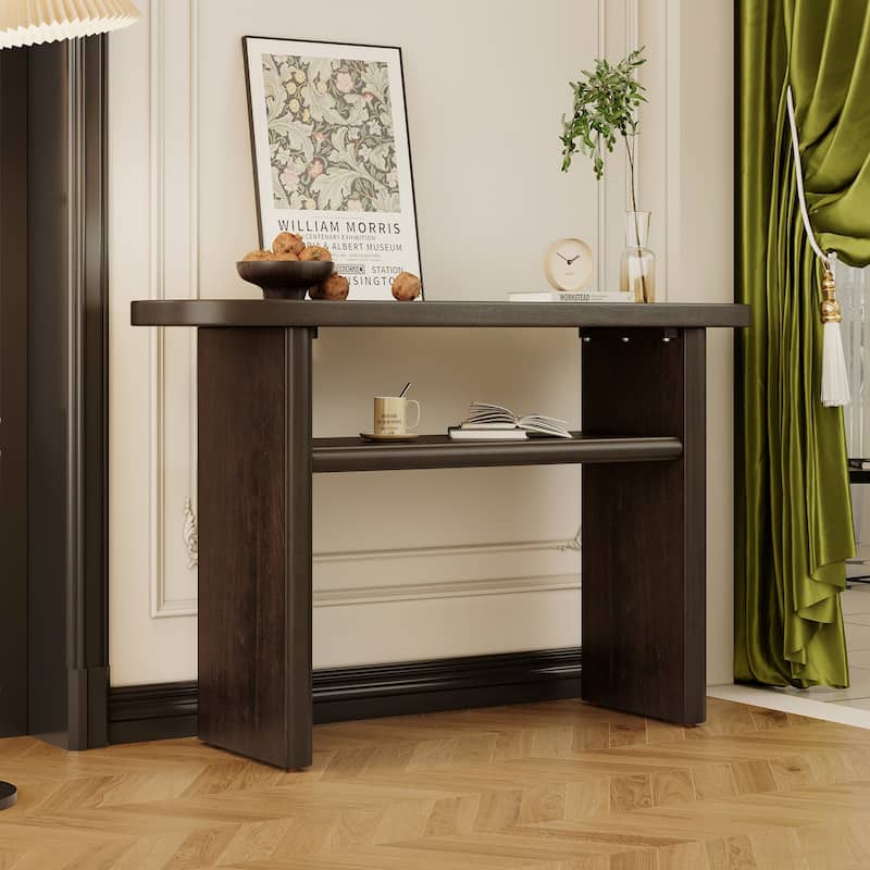 Elegant Minimalist Console Table(Espresso)