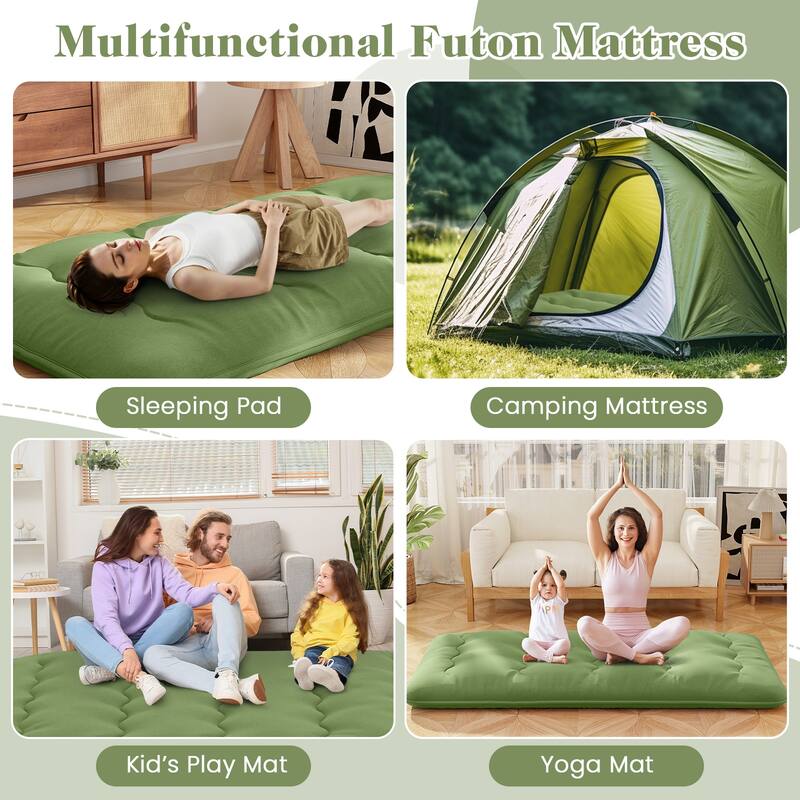 Foldable Floor Mattress for Sleeping with Storage Bag