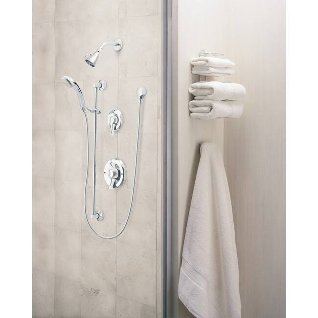 Moen Single Handle Posi-Temp Pressure Balanced Valve Trim from the - Chrome