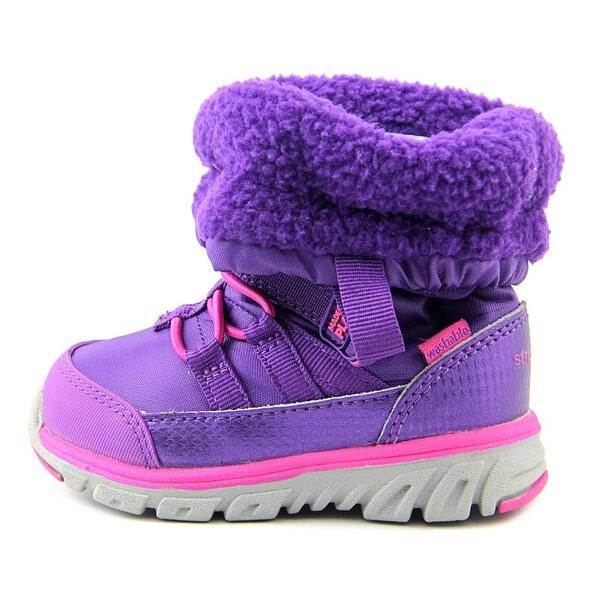 Shop Stride Rite M2p Sneaker Boot Toddler Round Toe Canvas Purple