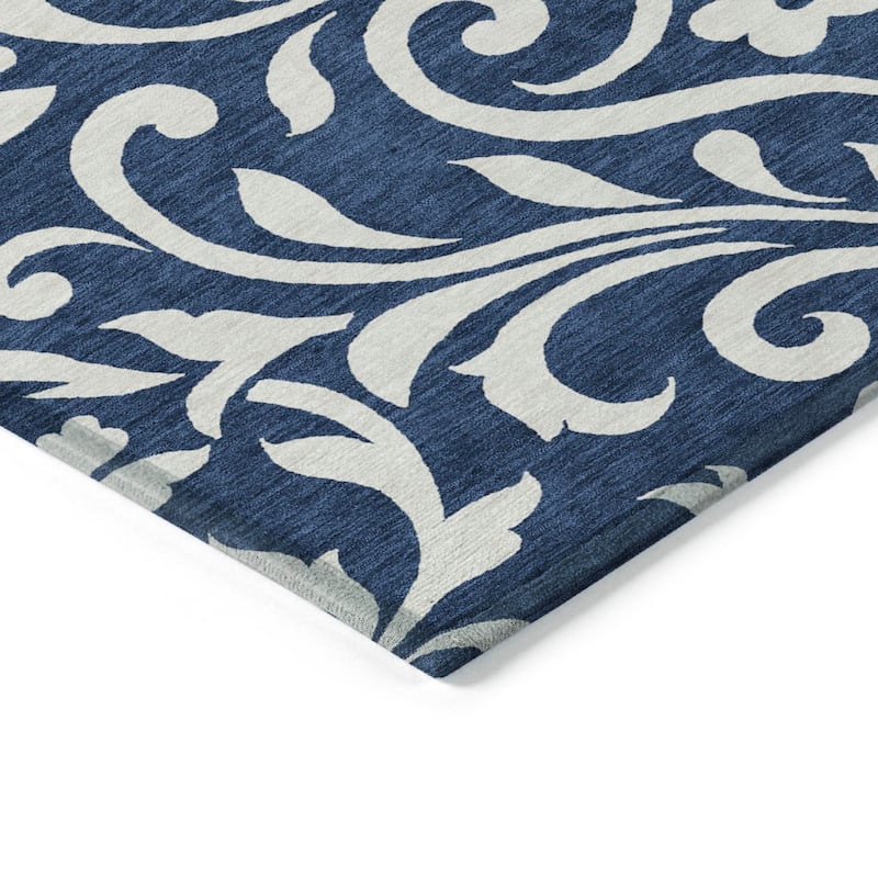 Machine Washable Indoor/ Outdoor Chantille Traditional Elegant Rug