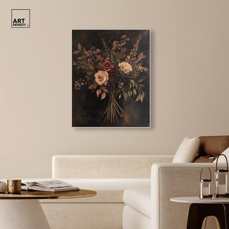Rustic Roses Canvas by Art Remedy