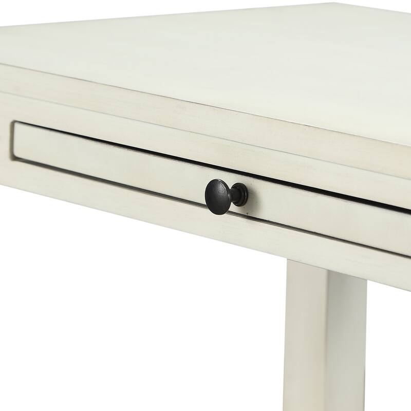 Classic Antique White Storage Nightstand with Elegant Design and Practical Functionality