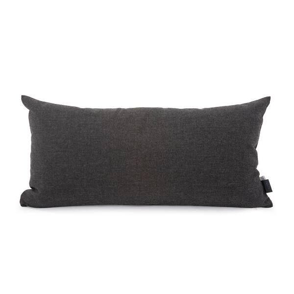 slide 1 of 4, Seascape Charcoal Kidney Pillow