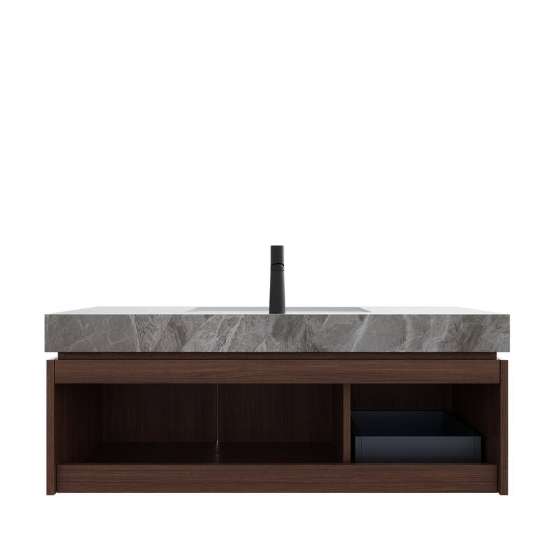 48" Bathroom Vanity with Sintered Stone Countertop and Sink