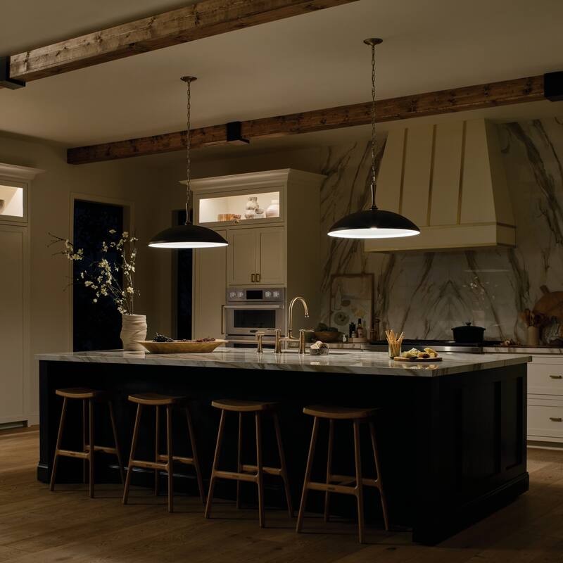 Delarosa 20.25 in. 1-Light Oversized Pendant Light