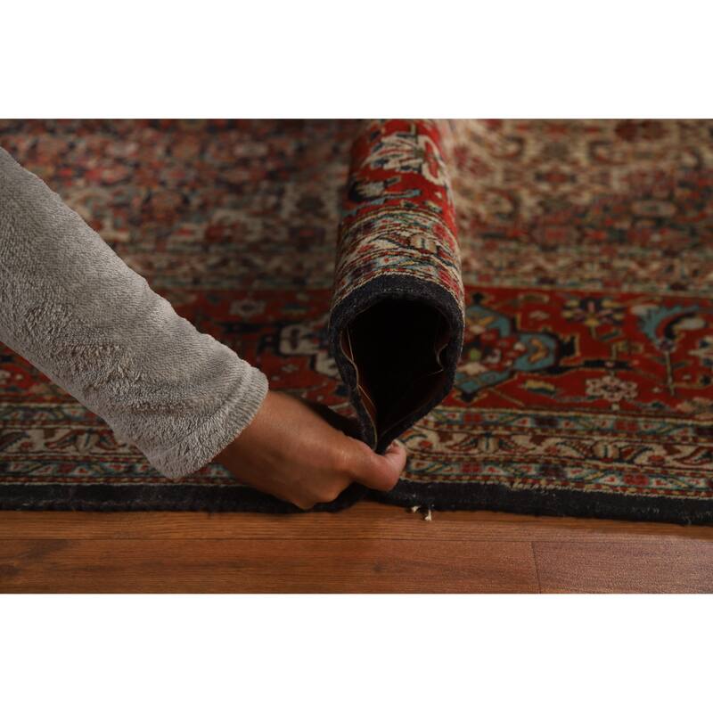 Vegetable Dye Tabriz Persian Vintage Rug Handmade Wool Carpet - 9'11" x 13'1"