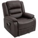 preview thumbnail 14 of 20, HOMCOM Vibrating Massage PU Leather Recliner Chair, Footrest with Remote Control and 8 Massaging Points