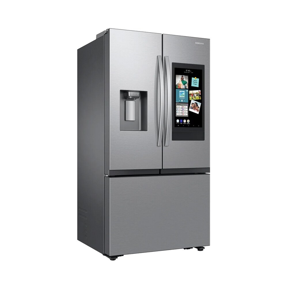 Samsung BESPOKE 4-Door French Door Refrigerator (29 Cu. ft.) with Beverage Center in White Glass